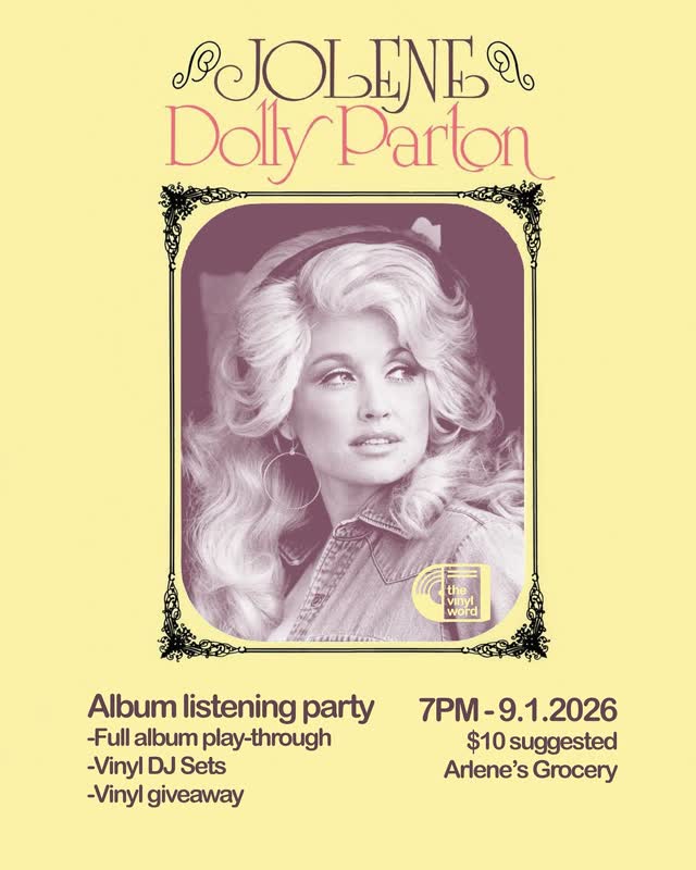 The Vinyl Word presents: Jolene - Dolly Parton