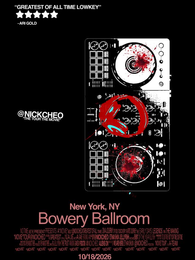 JUST ANNOUNCED Nick Cheo October 18 Tickets on sale Tomorrow @ 10am!