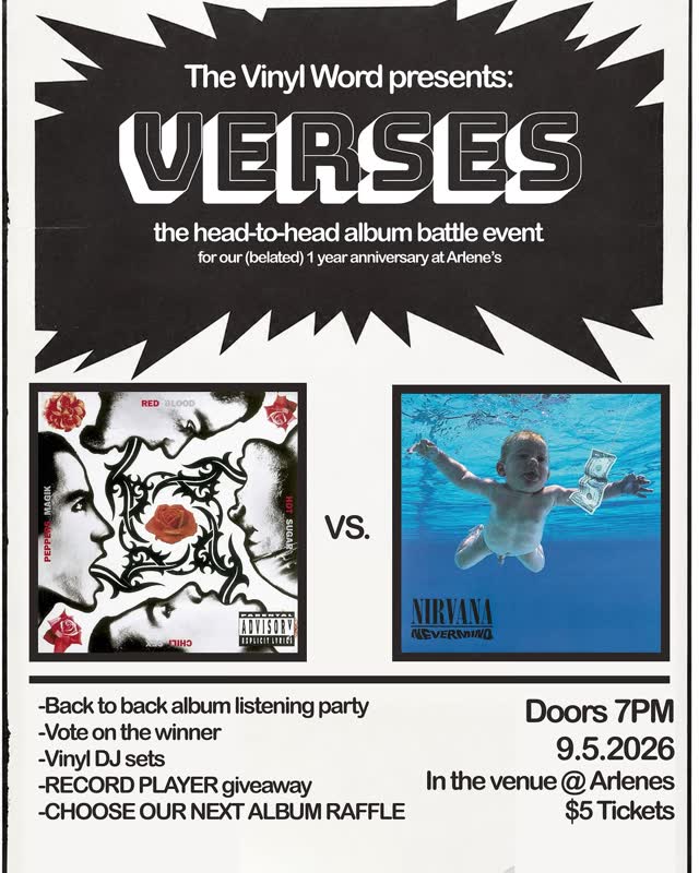 INTRODUCING... VERSES! Album Battle & 90s Vinyl DJ Set