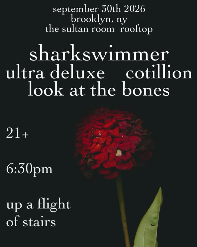 Sept 30th at @thesultanroom (upstairs) Featuring: @sharkswimmerband @ultradeluxe_ @cotillion_vevo @latbones Presented by @friendshipquestbooking