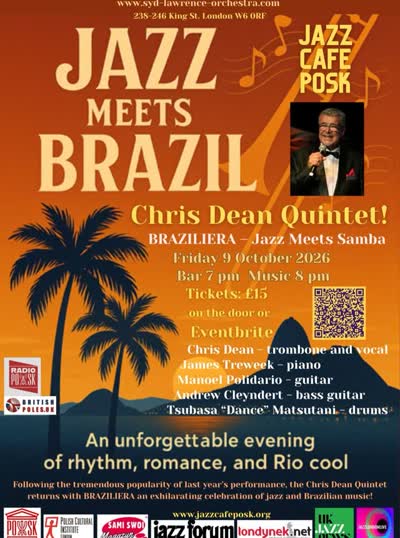 CHRIS DEAN QUINTET: BRAZILIERA - JAZZ MEETS SAMBA!
