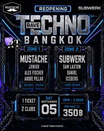 REOPENING! Two Clubs - One Night in Bangkok 🔊 Hard & Melodic Techno