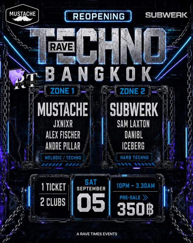 REOPENING! Two Clubs - One Night in Bangkok 🔊 Hard & Melodic Techno