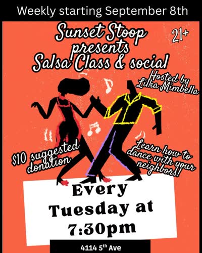 Sunset Stoop presents Salsa Class & social