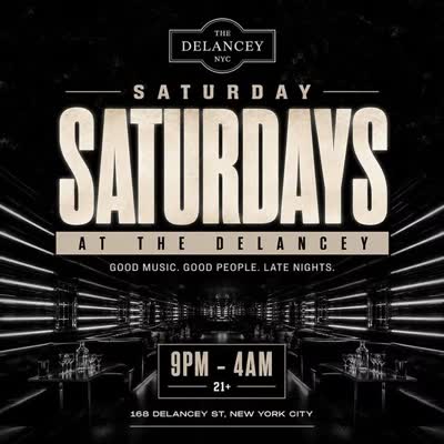 Saturdays at The Delancey