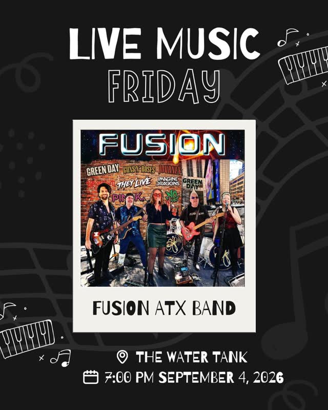 This Friday at 7 PM @fusion_atx come rock out with us