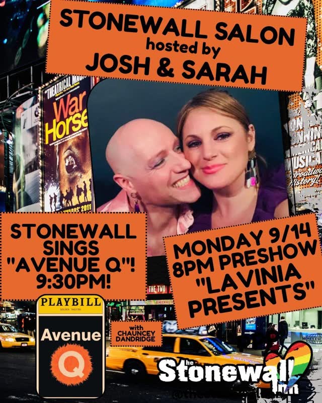Stonewall Salon hosted by Josh & Sarah - Stonewall Sings 'Avenue Q' & 'Lavinia Presents'