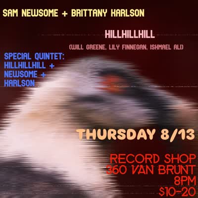 Last minute venue change! This Thursday’s show now at Record Shop!