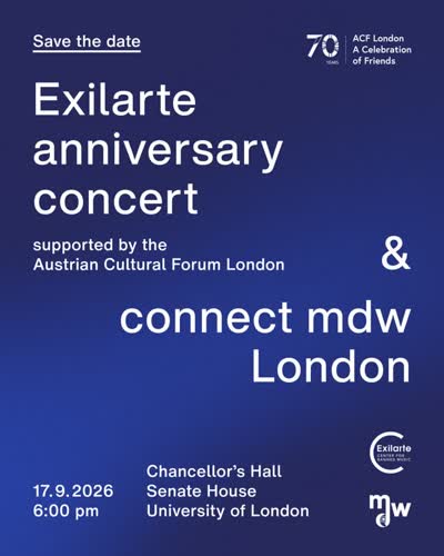 Special gala concert celebrating 20 years of the exil.arte association and 10 years of the Exilarte Center