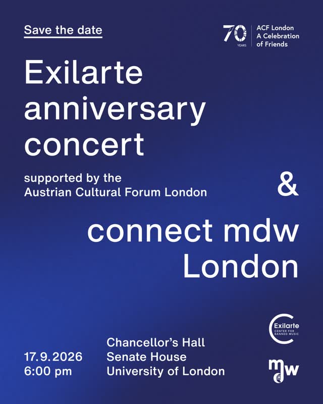 Special gala concert celebrating 20 years of the exil.arte association and 10 years of the Exilarte Center