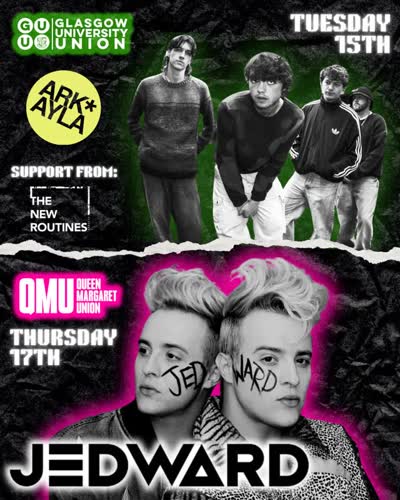 YOUR UOFG FRESHERS’ WEEK HEADLINERS