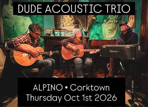 DUDE ACOUSTIC TRIO at Alpino