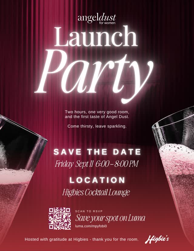 @angeldustforwomen launch party