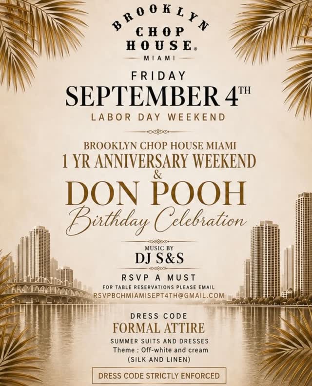 Labor Day Weekend: Brooklyn Chop House Anniversary & Doo-Wop Anniversary Celebrations