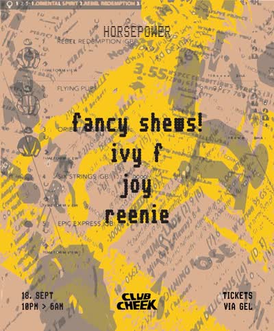 HORSEPOWER 18. Sept @clubcheek