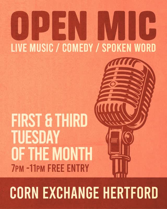 TONIGHT! Musicians, comedians, poets, storytellers open mic night