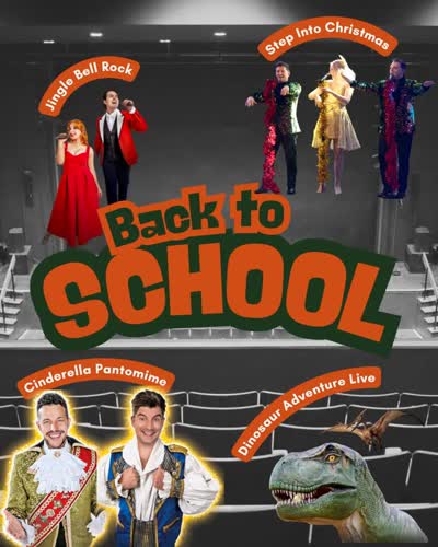 Holiday Entertainment: Dinosaur Adventure Live, Step into Christmas, Jingle Bell Rock, Cinderella Pantomime