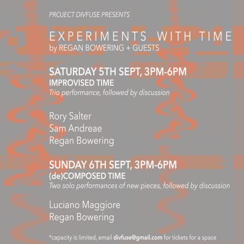 Experiments with Time by Regan Bowering