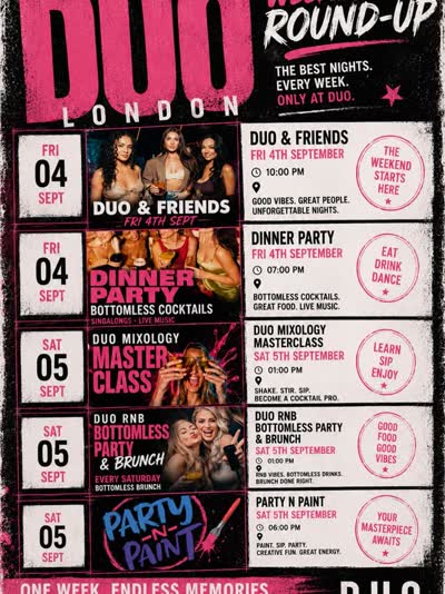 DUO London Weekly Round-Up