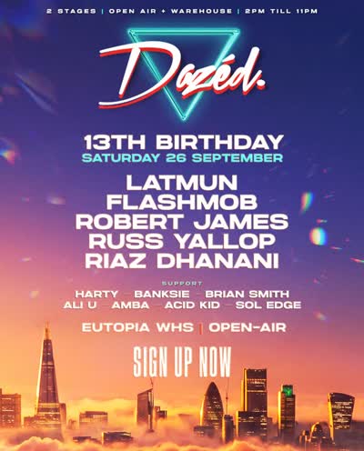 DAZÉD OPEN-AIR: SAT 26 SEPT