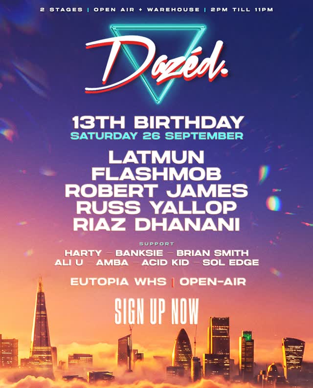 DAZÉD OPEN-AIR: SAT 26 SEPT