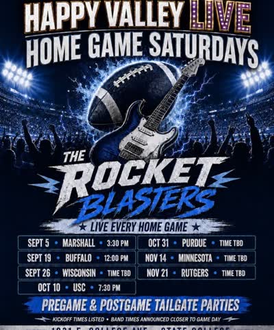 Happy Valley Live Home Game Saturdays - The Rocket Blasters