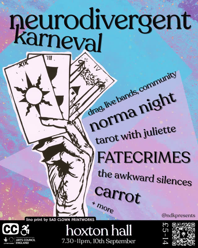 On 10th September we're back at Hoxton Hall with another fierce line-up.