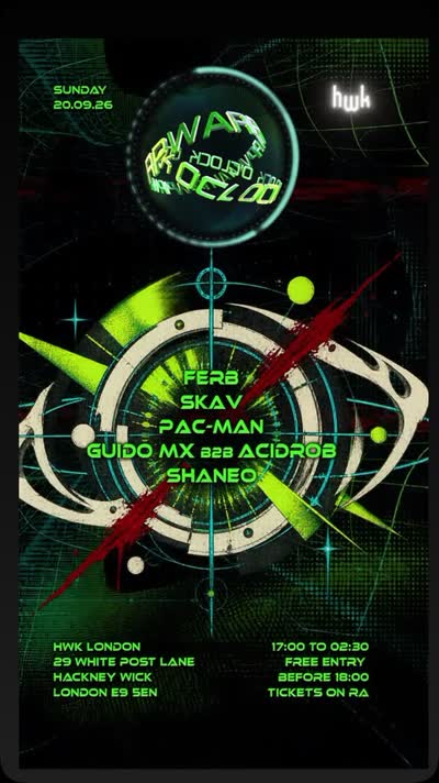 HWK London - Ferb, Skav, Pac-Man, Guido MX, 223, Acidrob, Shaneo