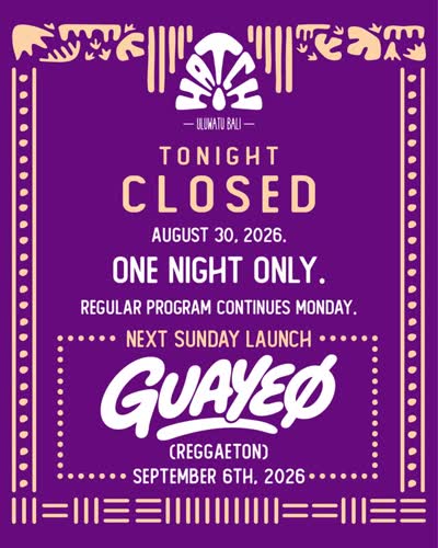 NEXT SUNDAY LAUNCH GUAYEØ (REGGAETON)