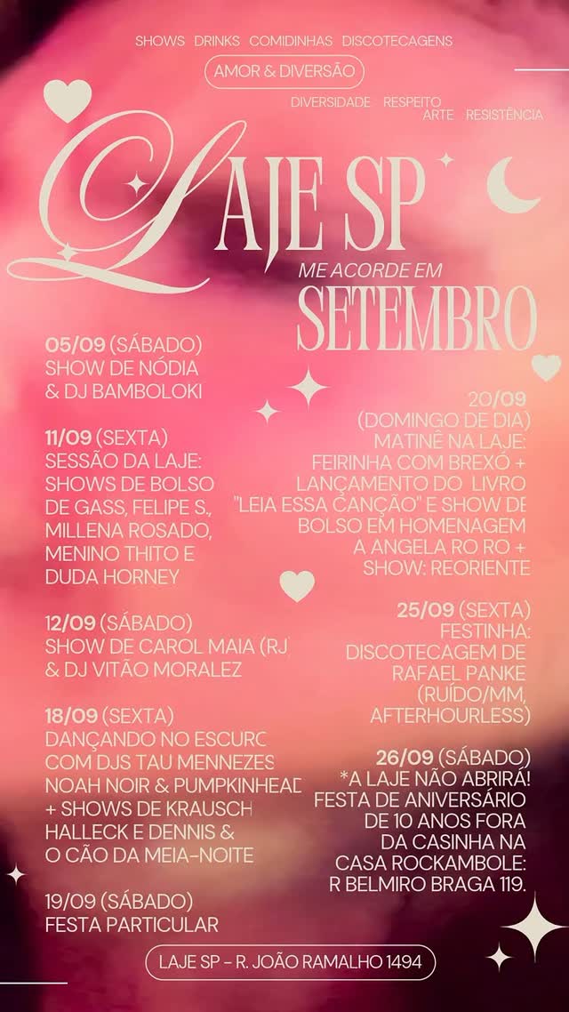 LAJE SP em Setembro