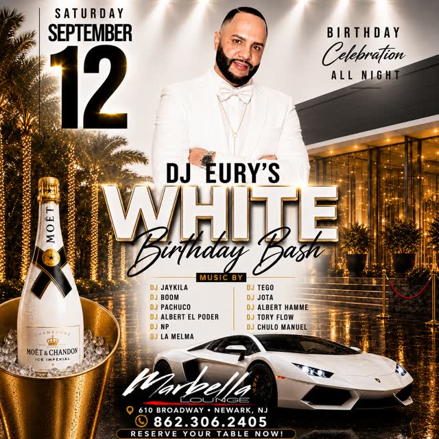 DJ EURY’S WHITE BIRTHDAY BASH