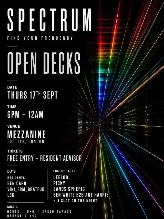 SPECTRUM // OPEN DECKS 🔊
