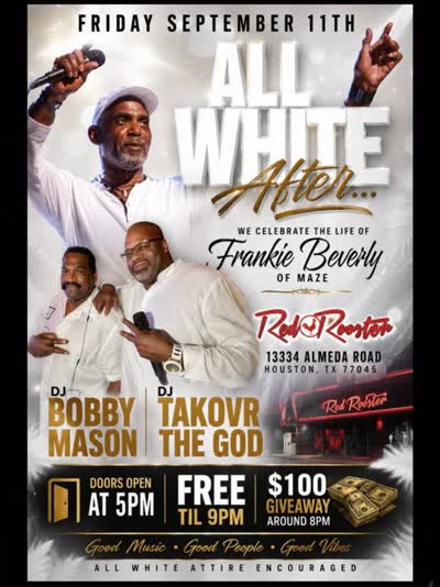 FRIDAY September 11th The All White Affair