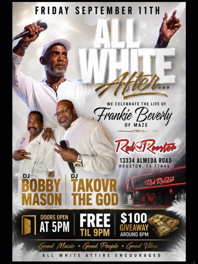 FRIDAY September 11th The All White Affair