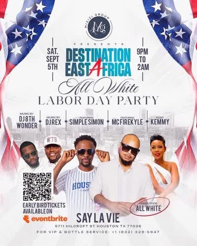 DESTINATION EAST AFRICA — ALL WHITE AFFAIR