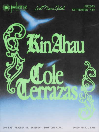 KinAhau is back at Jolene Friday, September 4, this time joined by Cole Terrazas.