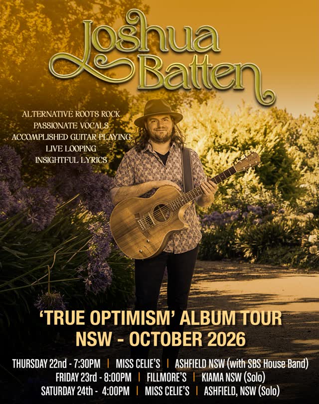 'True Optimism' Album Tour NSW - October 2026
