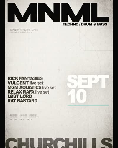 Techno / Drum & Bass night at Churchills