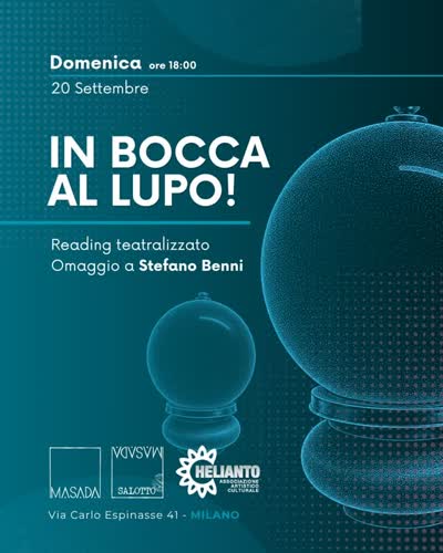 In bocca al lupo! Reading teatralizzato – Omaggio a Stefano Benni