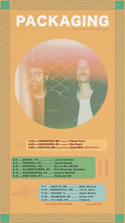 @packagingmusic tour kicks off in a couple weeks!