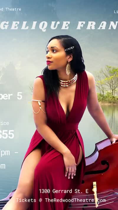 The incredible @angelique.francis_music launches our fall season at @theredwoodtheatre Saturday September 5!