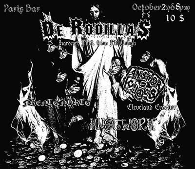 Friday, October 2nd • 8PM Featuring: De Rodillos, Frente Norte, Answer: Chaos, Knotwork