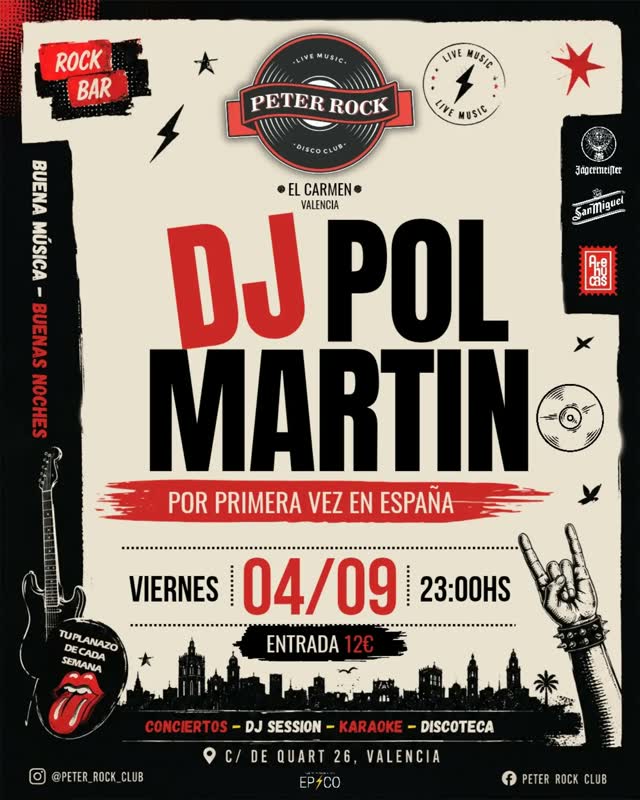 DJ Pol Martin at Peter Rock Club