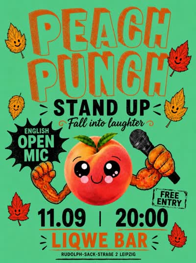 PEACH PUNCH STAND UP ENGLISH OPEN MIC
