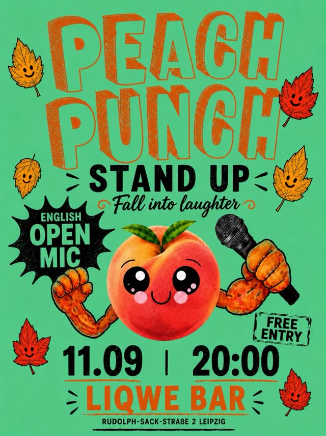 PEACH PUNCH STAND UP ENGLISH OPEN MIC