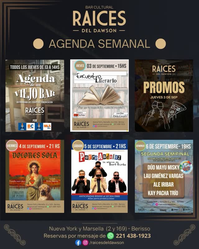 Agenda de un Viejo Bar - Septiembre en La Nueva York