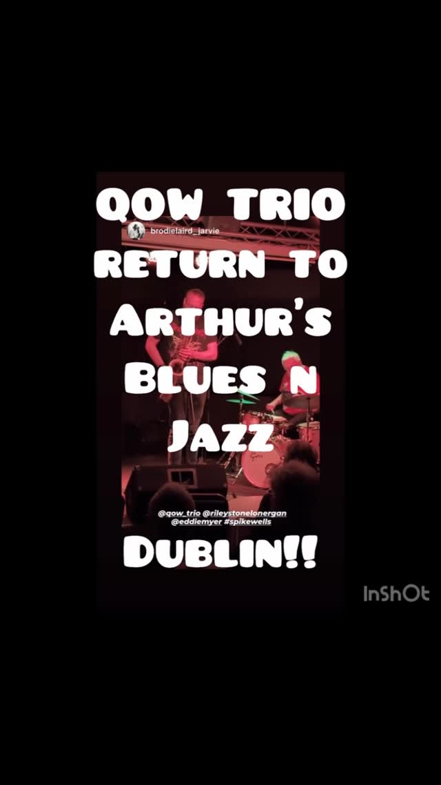 We’re coming back to Dublin!! We’ll be at @arthursbluesjazz on Saturday 12th September!