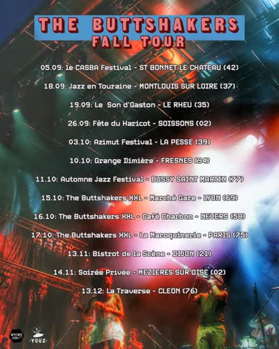 THE BUTTSHAKERS FALL TOUR
