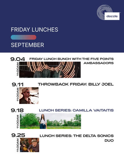 Friday Lunch Live Music at Dazzle