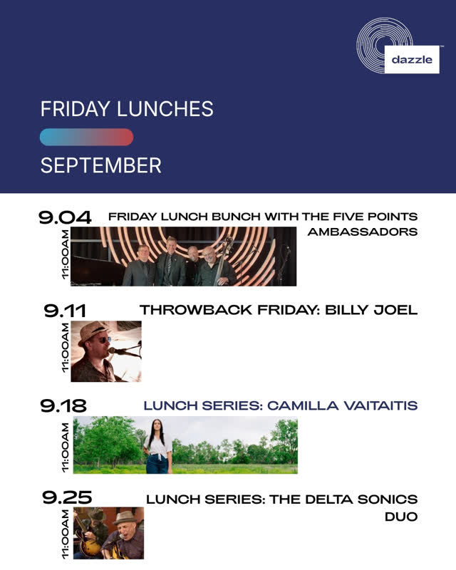 Friday Lunch Live Music at Dazzle